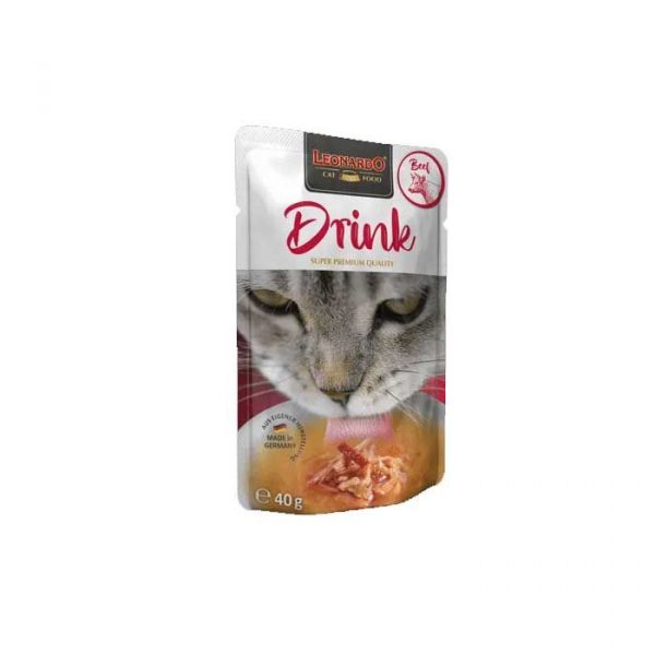 Leonardo Drink Sopa Beef (carne) Para Gatos 40 Grs