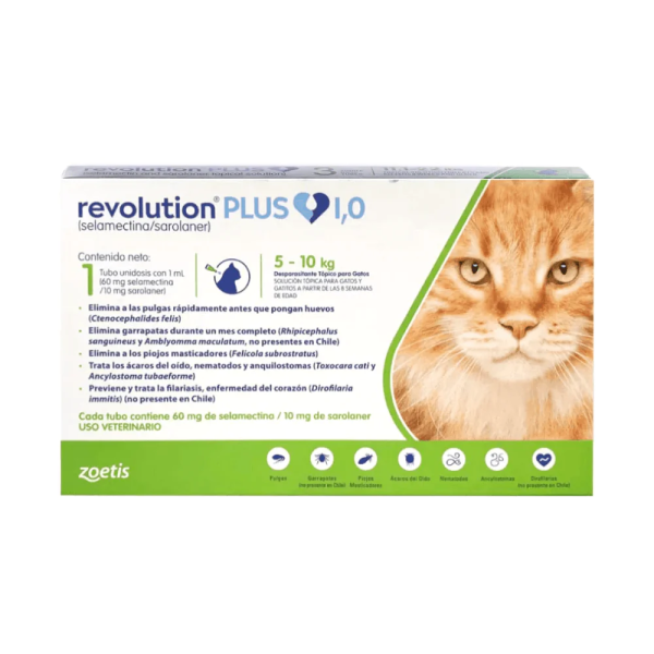 revolution plus gato 5 kg a 10 kg