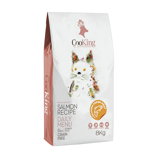 Alimento Cooking  Grain Free Salmon gato 8kg