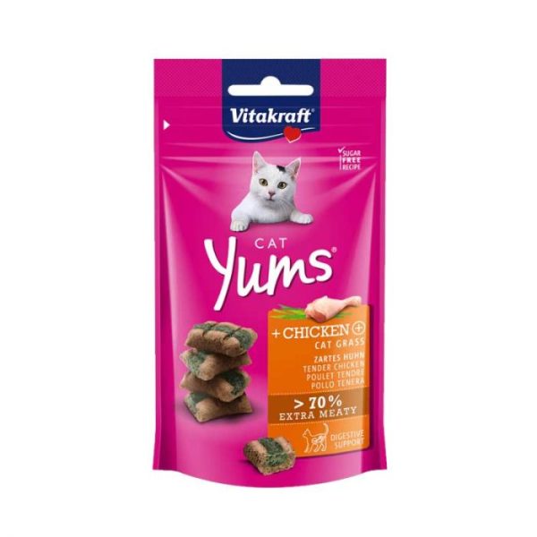 vitakraft cat yums  pollo y hierba 40gr