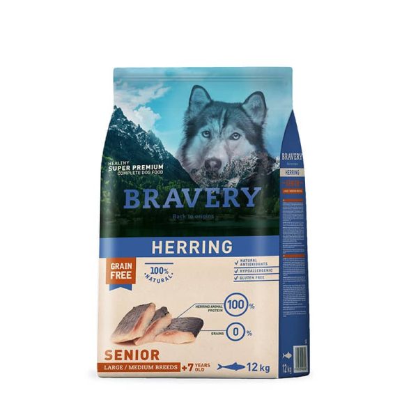 Bravery Perro Senior  herring large/medium  12kg