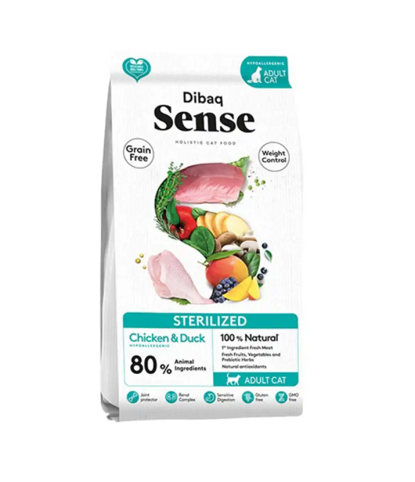 sense gat Sterilizado pollo y pato 1.5 kg