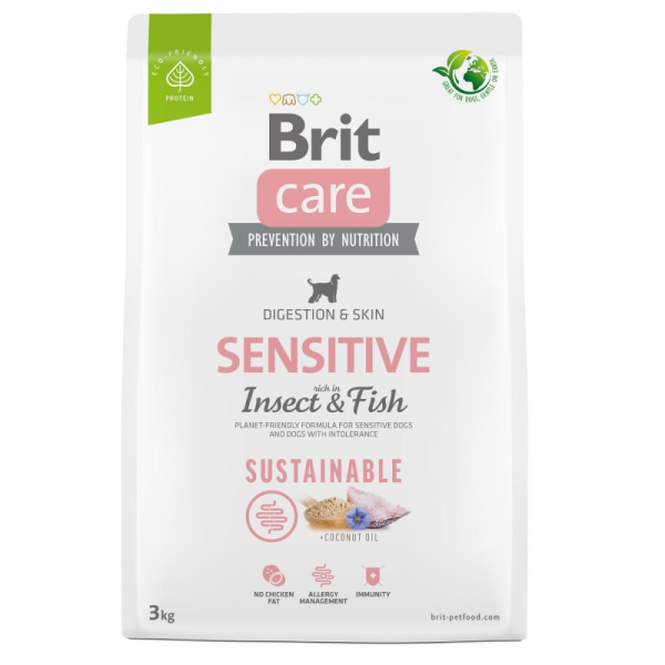 brit care perro Adult insect & fish sensitive 3kg
