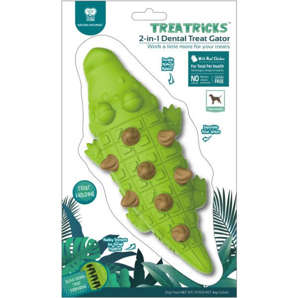 pet treat juguete dental Cocodrilo