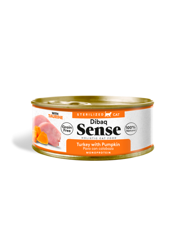 sense gato lata Pavo y Calabaza 70gr