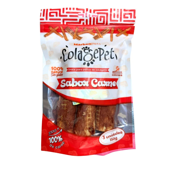 Snack perro Doypack Colagepet Carne M 156gr