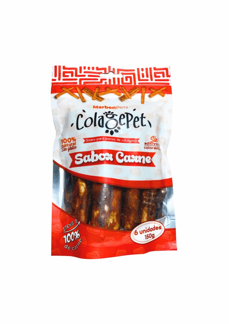 Snack perro Doypack Colagepet Carne S 6 sticks  150gr