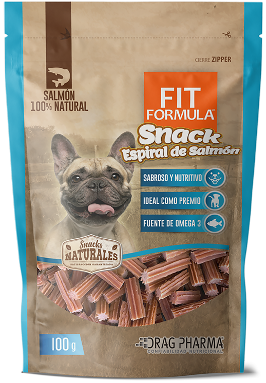 snack fit formula perros  espiral de salmon 100gr