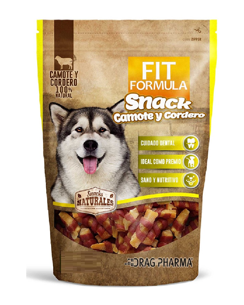 snack fit formula perros camote y cordero 100gr