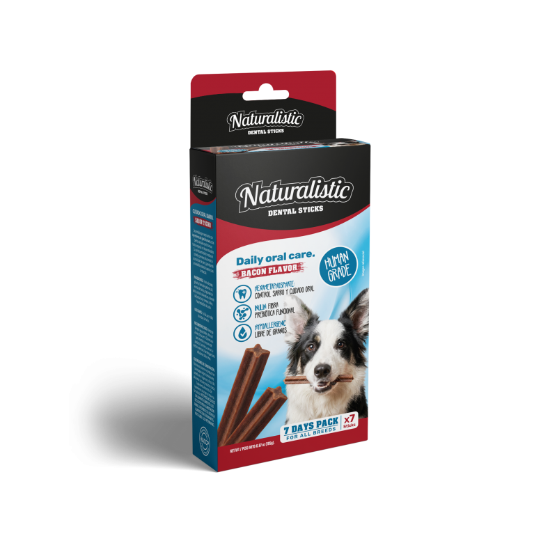 snack naturalistic perro dental sticks all breeds x7
