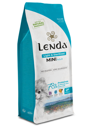 alimento Lenda Perro Mini  Light y Sterilizado 2kg
