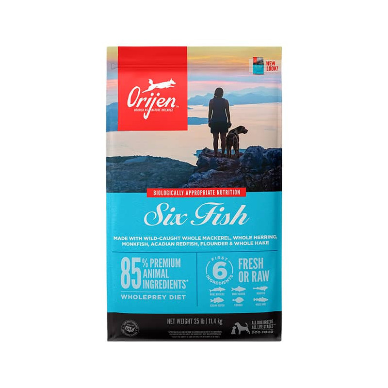 alimento orijen perro sixfish 10,7 kg