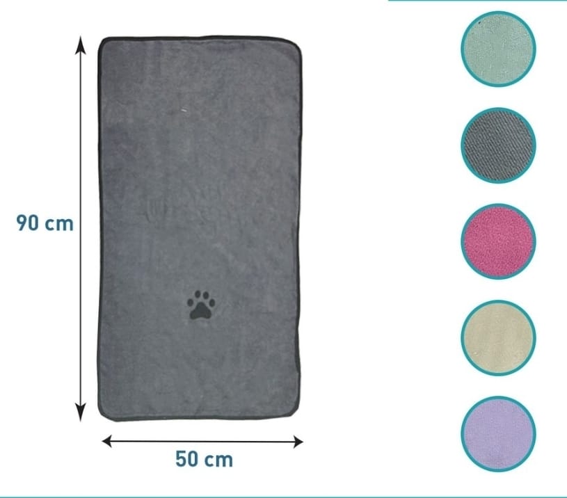toalla para mascotas  micro fibra 90×50