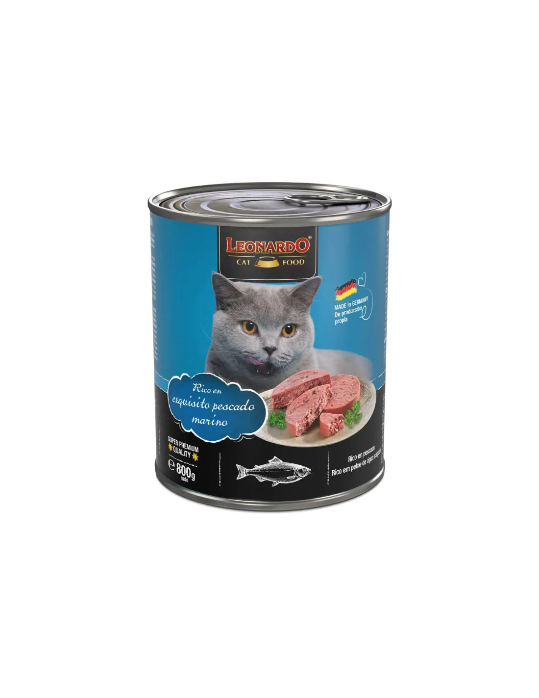 alimento humedo leonardo gato pescado 800 gr