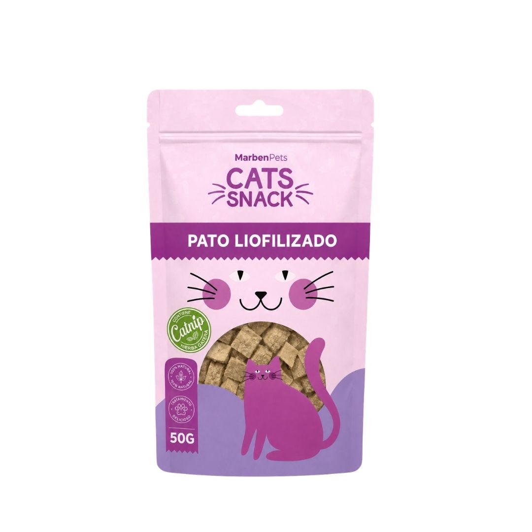 cats snack liofilizado pato 50gr