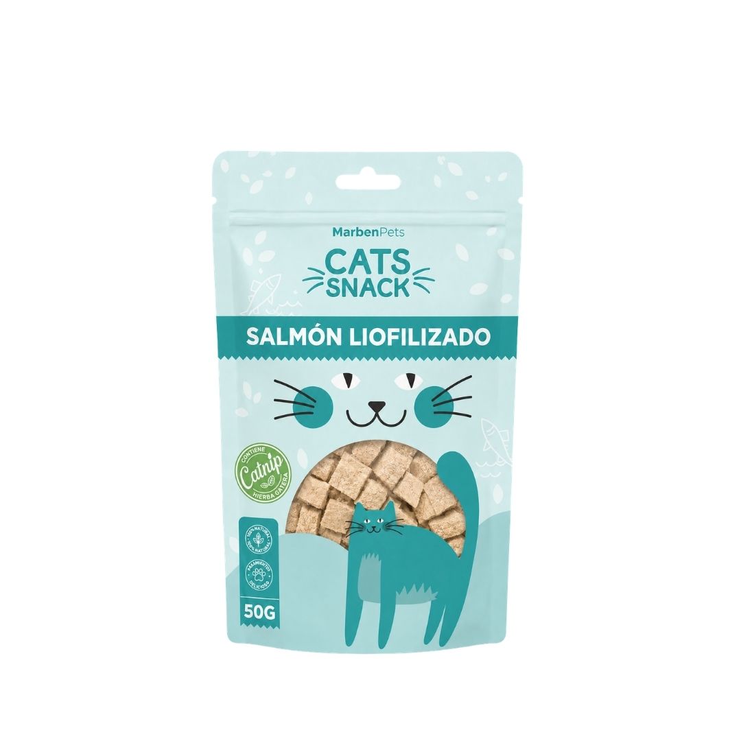 cats snack liofilizado salmon con pollo 50gr