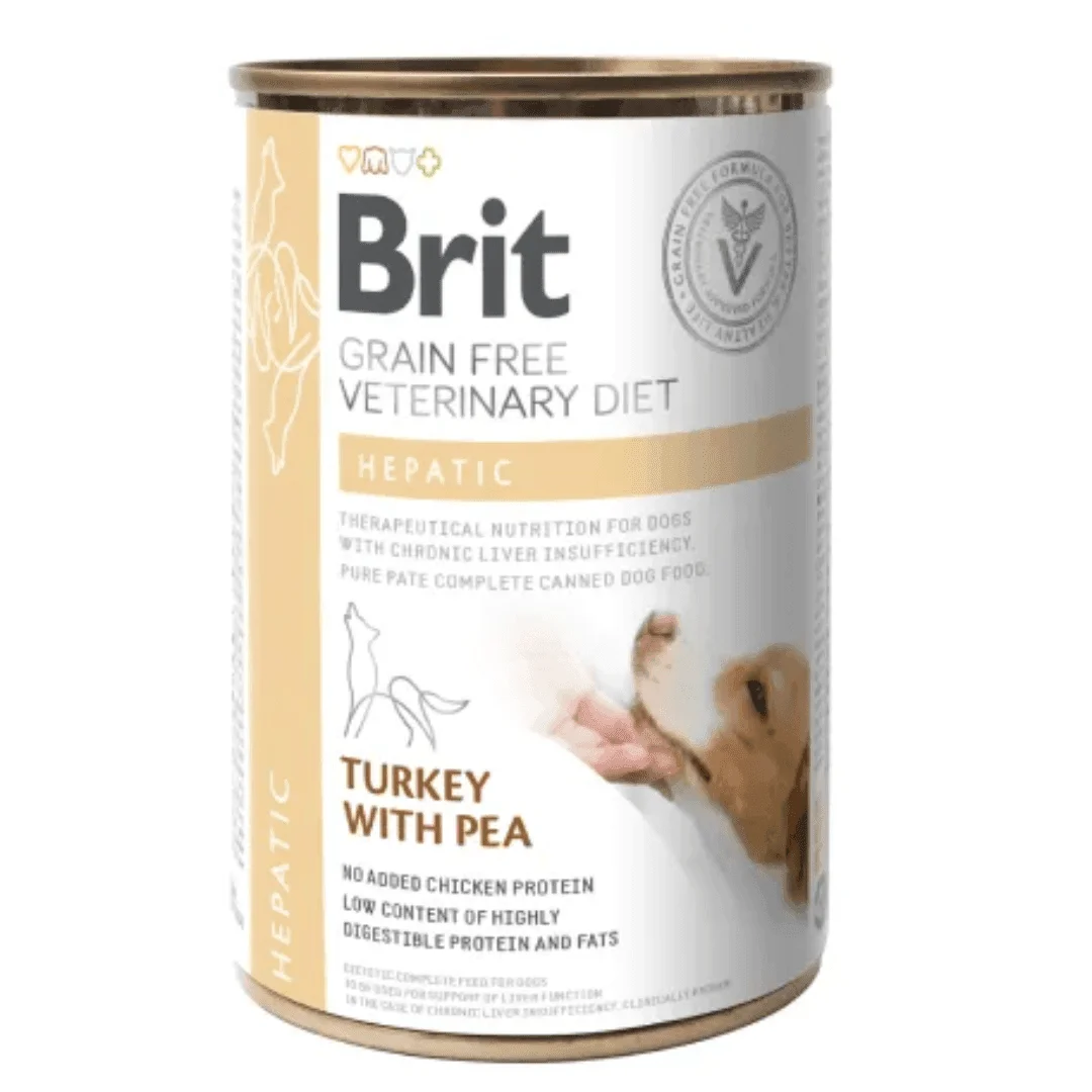 brit care latas perro Gf vd dog can Hepatic 400gr