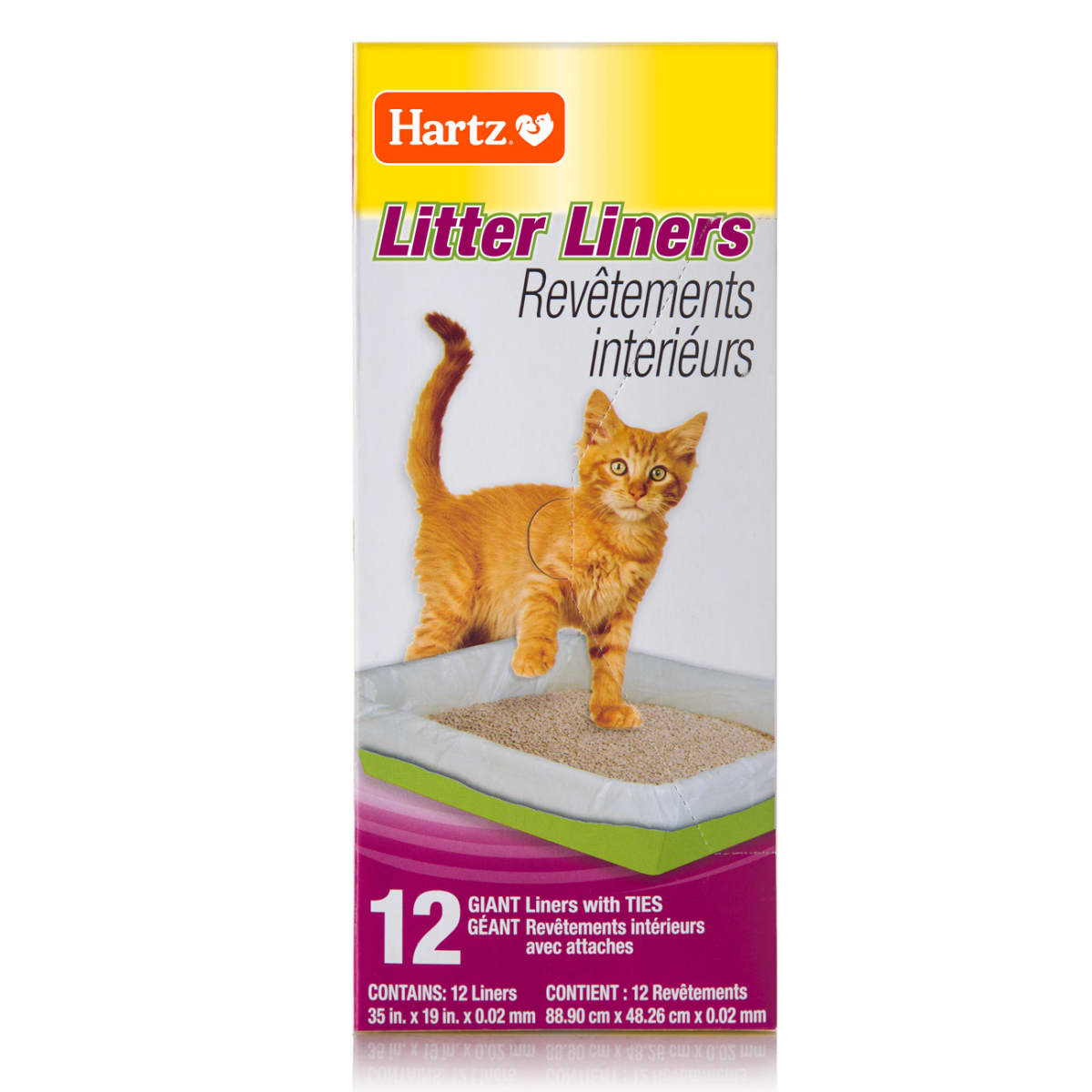 bolsas desechables para cajas de arena de gatos hartz litter liners 12 unidades