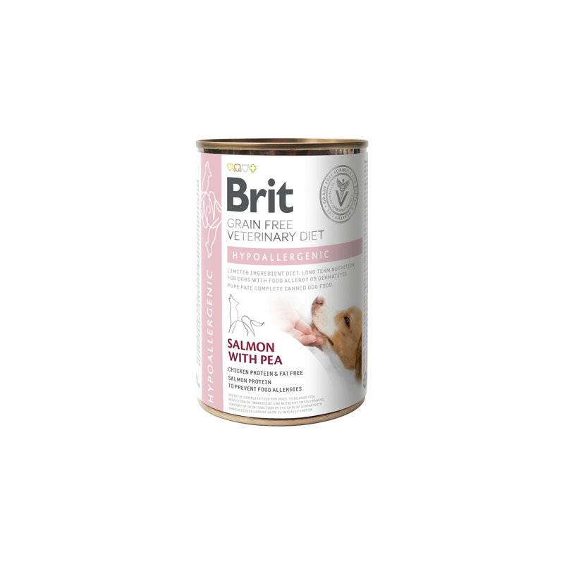 Brit Veterinary Diet Dog Lata Hipoalergénico 400 grs