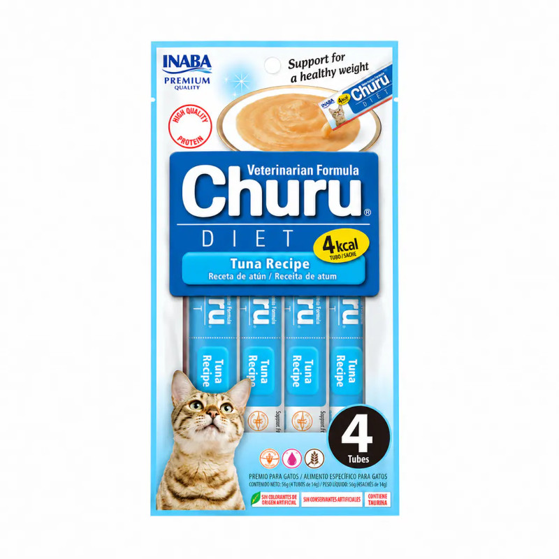 Churu gatos Diet Atun 4 tubos 56gr