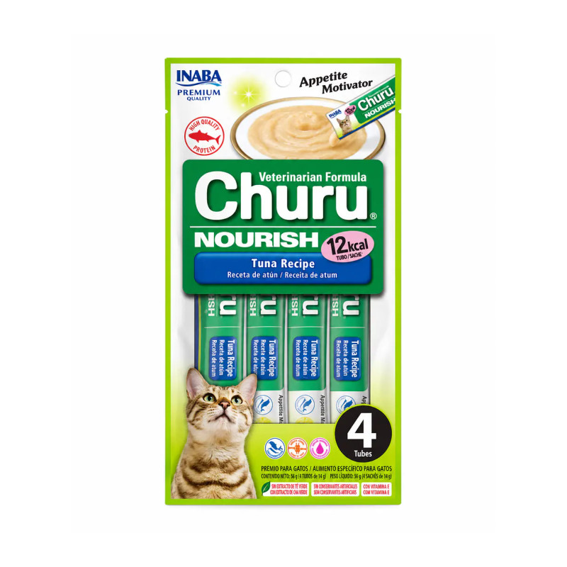 Churu gatos Nourish Atun 4 tubos 56 gr