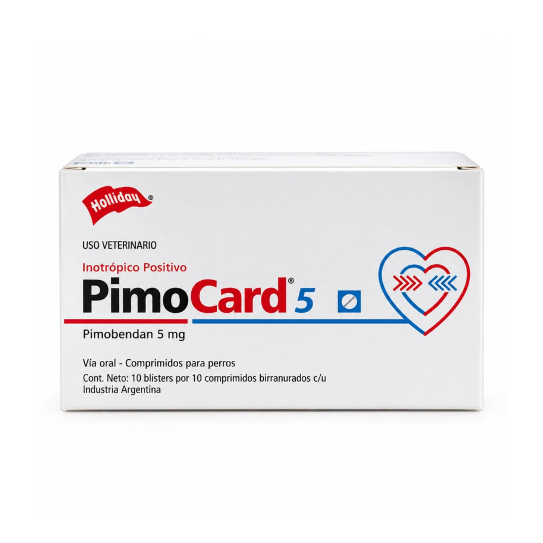 holliday medicamentos pimocard 5 x 100 comprimidos