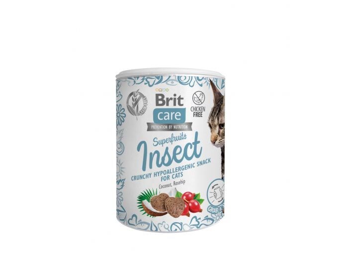 Brit care snack gato Superfruits Insect Hypoallergenic 100g
